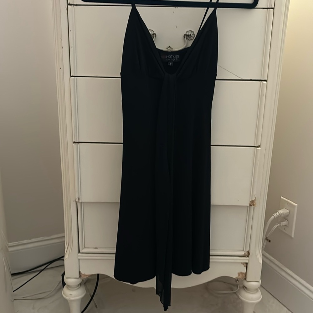HOT KISS BLACK MINI DRESS